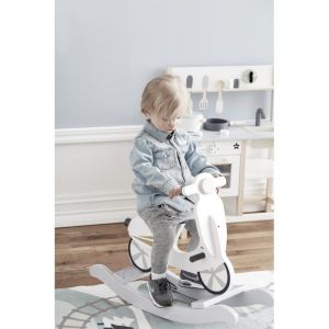 Wippscooter grau/weiß Kids Concept