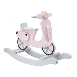 Rocking scooter roze/wit Kids Concept 