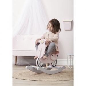 Schaukel-Scooter rosa/weiß Kids Concept