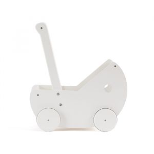 Houten kinderwagen met bedset wit Kids Concept