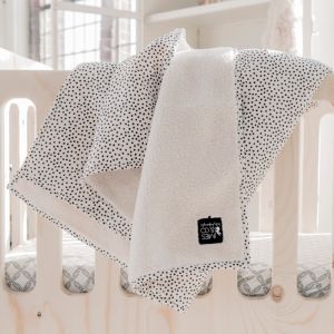 Mies & Co Babydecke Soft Teddy Cozy Dots offwhite