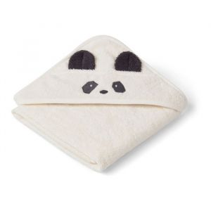 Baby badcape Albert Panda creme Liewood
