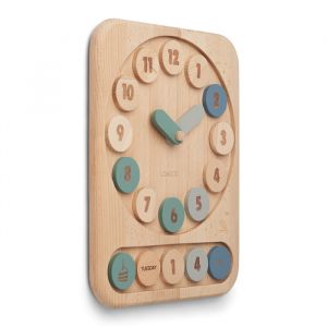 Liewood Holzspielzeug Uhr blau multi mix