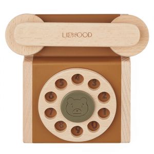 Holzspielzeugtelefon Selma Classic caramel Liewood