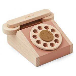 Liewood Selma Tuscany Rose Mix Spielzeugtelefon aus Holz