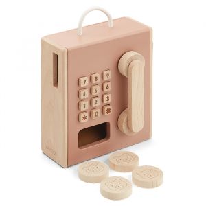 Liewood Holzspielzeug Telefon rosa multi mix
