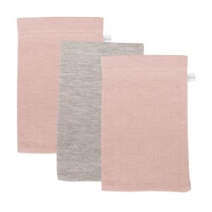 Little Dutch Flannels Pure Pink & Pure Grey (3 Stück)