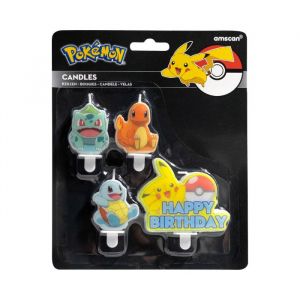 Tortenkerzen Pokémon (4 Stück)