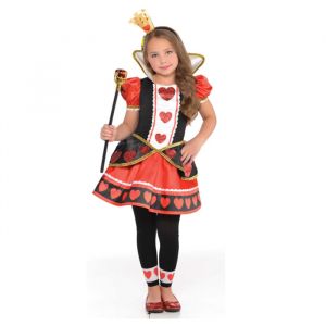 Herzkönigin Mädchen Kostüm (3-4 Jahre)