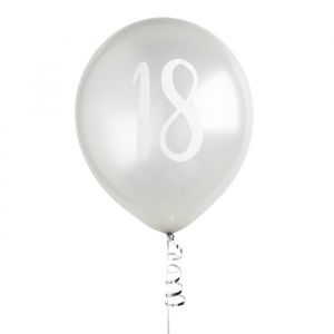 Ballon Zilver 18 (5st) Hootyballoo