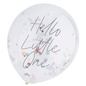 Konfetti Luftballons Hello Little One (5Stk) Hootyballoo