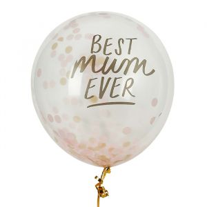 Konfetti-Ballons Best Mum Ever (5Stk) Hootyballoo