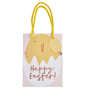 Uitdeeltasjes Happy Easter (5st) Hootyballoo