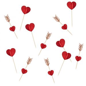 Prickers Hearts Happy Valentine (12 Stck.) Hootyballoo