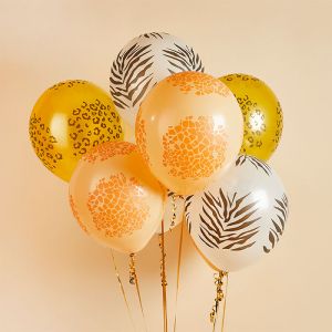 Safari Party Animals Luftballons (9 Stück) Hootyballoo
