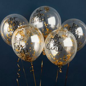 Konfetti-Ballons (5 Stück) Bubbly Bar Hootyballoo
