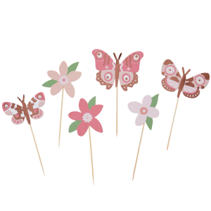 Little Princess Blumen und Schmetterlinge (12 Stück)