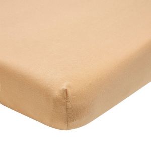 Spannbetttuch für tragbares Bett Jersey warm sand 70x140 Meyco
