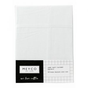 Meyco Bettlaken mit Paspelierung, weiß (75 x 100 cm)