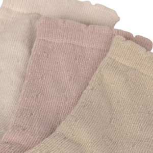Konges Slojd Socken pink/off white/almond (3 Stück)