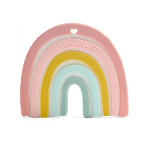 Siliconen bijtspeeltje Rainbow pastel LouLou Lollipop