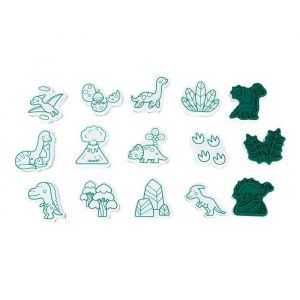Janod Briefmarken Dinosaurier