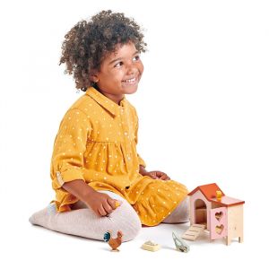 Puppenhaus-Hühnerstall aus Holz Tender Leaf Toys