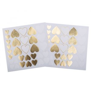Stickers Gold Hearts