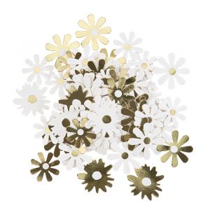 Goldene Tischkonfetti-Gänseblümchen Spring Daisies
