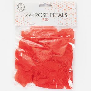 Rote Rosenblätter (144 Stück)