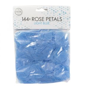 Rosenblütenblätter hellblau (144Stk)