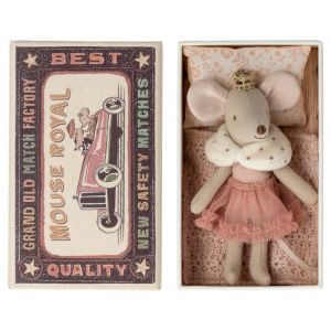 277-0145 Maileg princess mouse in box (kleine Schwester)
