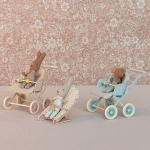 Maileg Miniatur-Kinderwagen rosa
