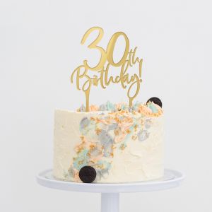 Tortenaufsatz Geburtstag Geburtstag Gold 30
