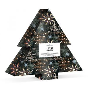 The Gift Label Weihnachtsbaum-Geschenkbox Let it Glow