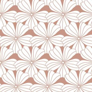 Spannbetttuch Wiege Blumen terrakotta rosa Swedish Linens