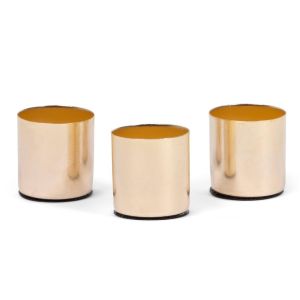 Senza Magnetische Kerzenhalter gold (3 Stück)