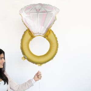 Folieballon verlovingsring 66cm
