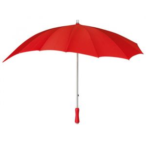 Roter Herz-Regenschirm