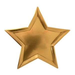 Bordjes in stervorm goud (8st) 
