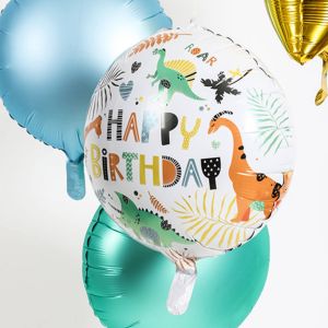 Happy Birthday Folienballon Dino Roars 45cm
