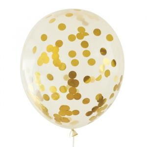 Mega Konfetti Ballon gold 60cm House of Gia