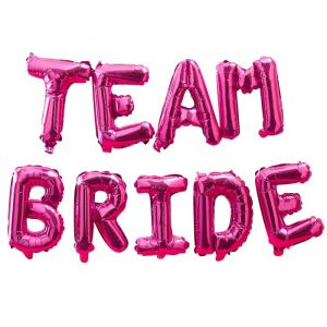Folienballons Team Bride pink Bride Tribe Ginger Ray