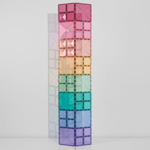 Connetix Tiles pastellfarbene quadratische Packung (40 Stück)