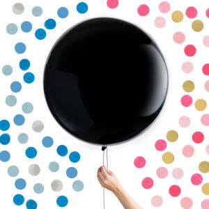 Gender Reveal Mega Ballon met confetti