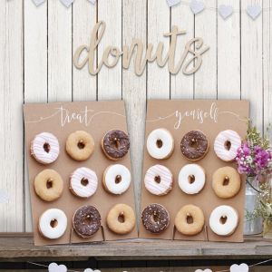 Hölzerne Text Donuts (40cm)