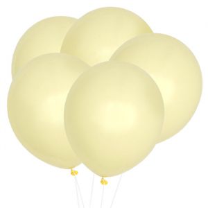 Pastel ballonnen geel (10st)